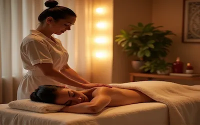 ماساژ درمانی و ریلکسی